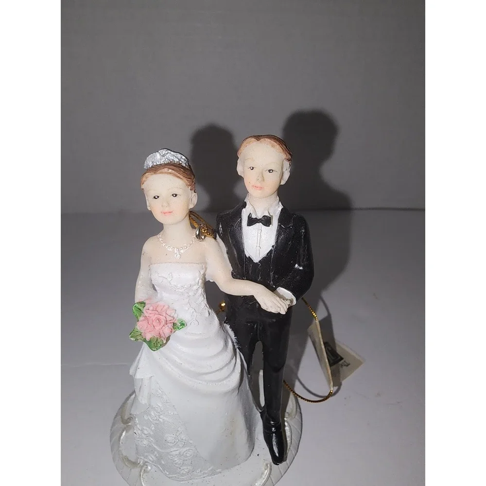 Wedding Cake Topper‎ Christmas Tree Ornament New Bride and Groom Couple